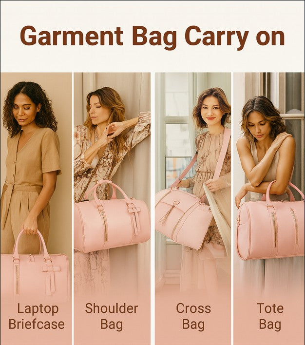 LuxKayMarche First Class Foldable Travel Bag - Pink